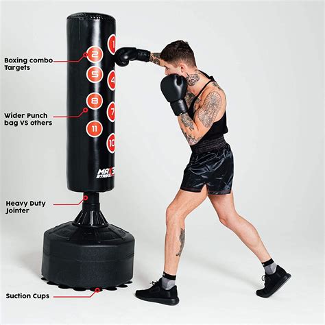 adult free standing punching bag